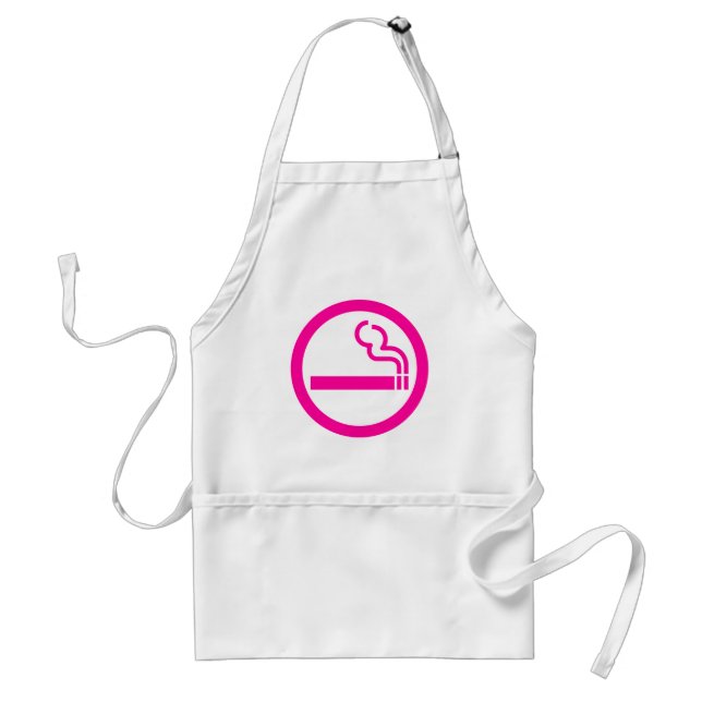 Ladies Smoking Area 喫煙女性 Japanese Sign Standard Apron (Front)