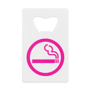 Ladies Smoking Area 喫煙女性 Japanese Sign Wallet Bottle Opener