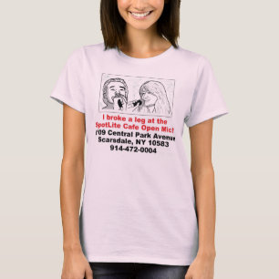 Ladies' Spotlite Cafe Open Mic Tshirts STYLE 2