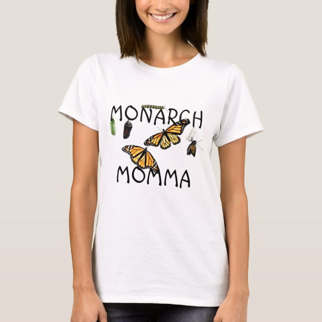 Ladies Tee Monarch Life Cycle. (Front)