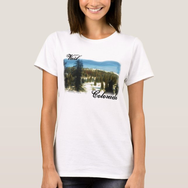 Ladies Vail watercolor shirt (Front)