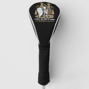 Ladies We Ride At Dawn Kamala Harris Walz Cat Lady Golf Head Cover