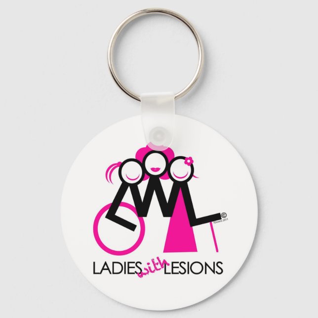 Ladies With Lesions Keychain (Front)