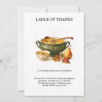 Ladle of Thanks Thanksgiving Soup Supper