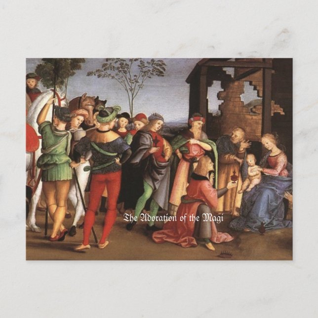 L'adoration de la carte postale Magi (Devant)