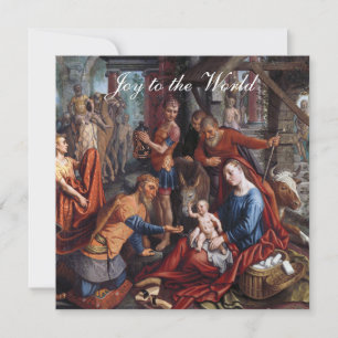 L'Adoration des Maji carte de Noël
