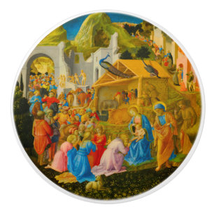 L'adoration du bouton en céramique de Magi