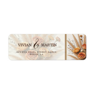 L'adresse de mariage chaleureuse d'automne