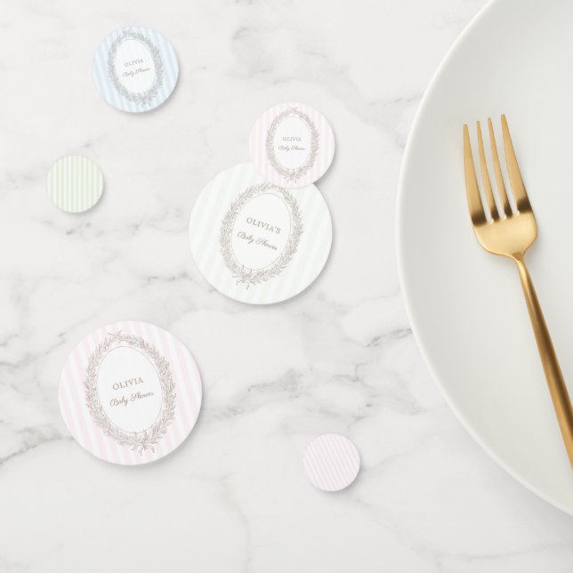 Laduree French Caffee Bonjour Bebe Green Stripe Confetti (Group)