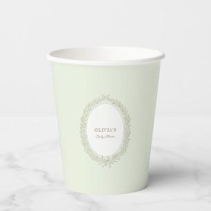 Laduree French Caffee Patisserie Boulangerie Green Paper Cups