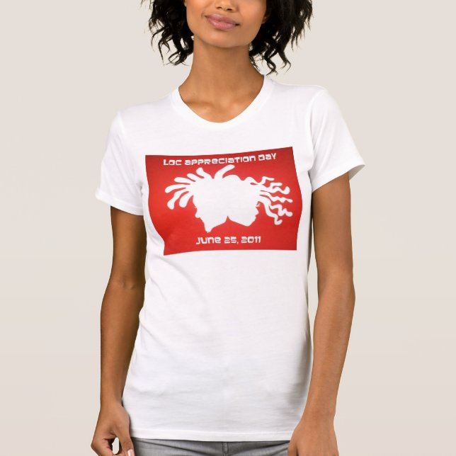 LADWHITEREDLOGOWRD T-Shirt (Front)