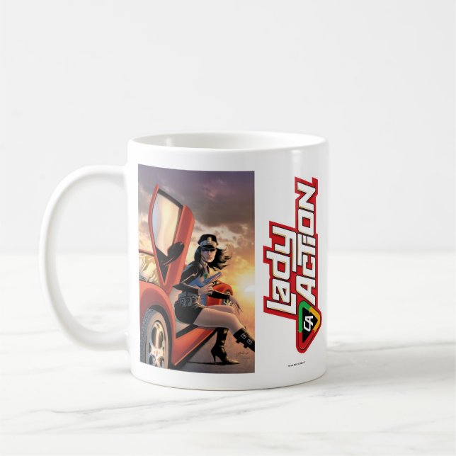 Lady Action Mug - Paul Gulacy Artwork (Left)