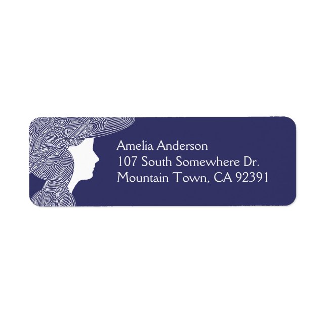 Lady  Address Label (Front)