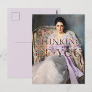 Lady Agnew of Lochnaw 1864 Thinking of you Postcard