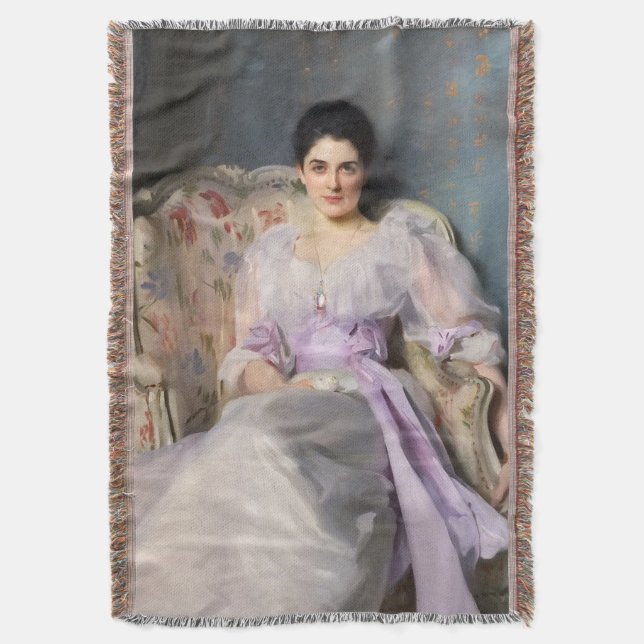 Lady Agnew of Lochnaw 1864  Throw Blanket (Front Vertical)