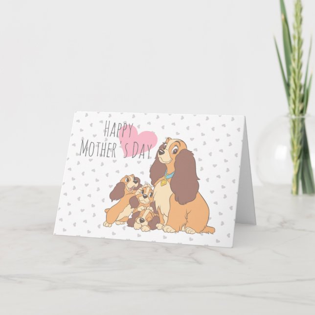 Lady and her Pups Card (Front)