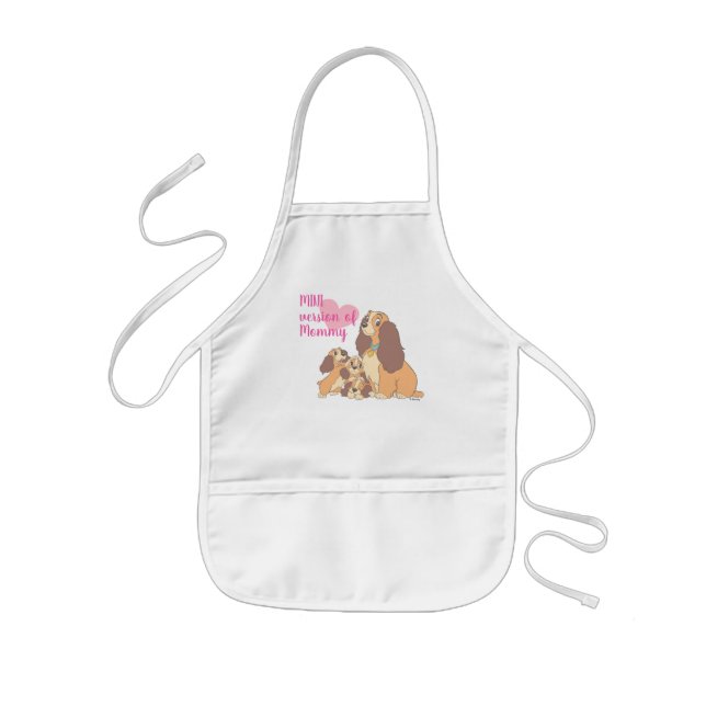 Lady and her Pups Kids Apron (Front)