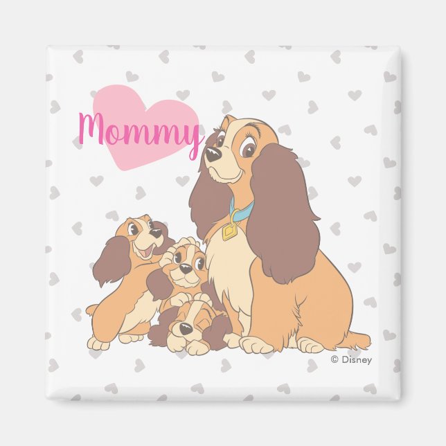 Lady and her Pups Magnet (Front)