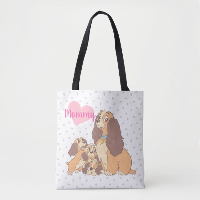 Lady and her Pups Tote Bag (Front)