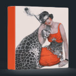 Lady and Leopard Binder<br><div class="desc">Artist:Sarah Stilwell-Weber | Woman with leopard</div>