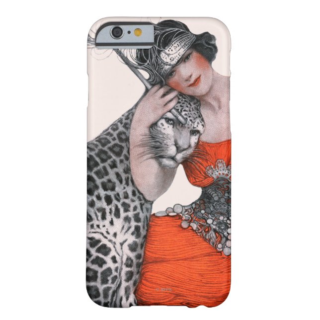 Lady and Leopard Case-Mate iPhone Case (Back)
