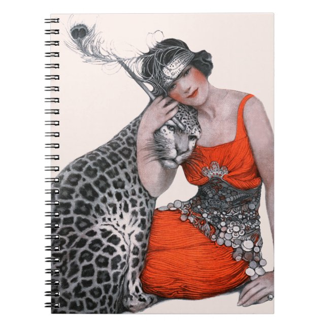 Lady and Leopard Notebook (Front)