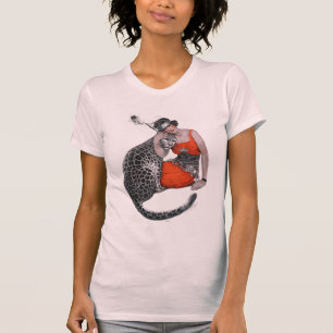 Lady and Leopard T-Shirt