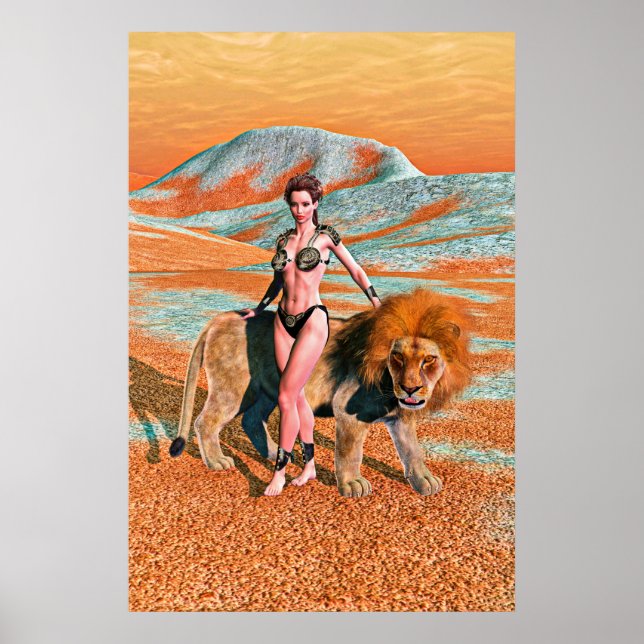 Lady and Lion Poster (Front)