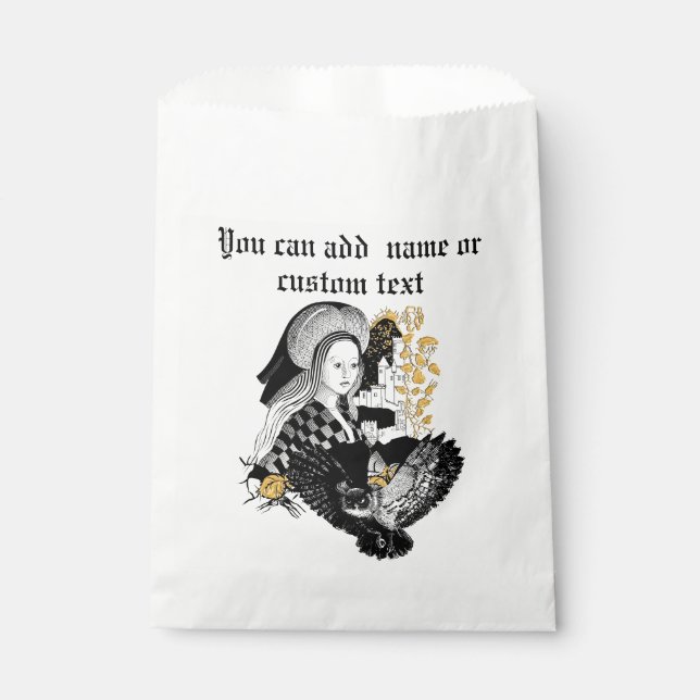 Lady and Night Owl Favour Bag (Front)