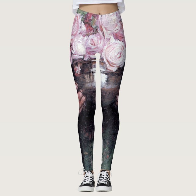 Lady and Roses, John William Waterhouse Leggings (Front)