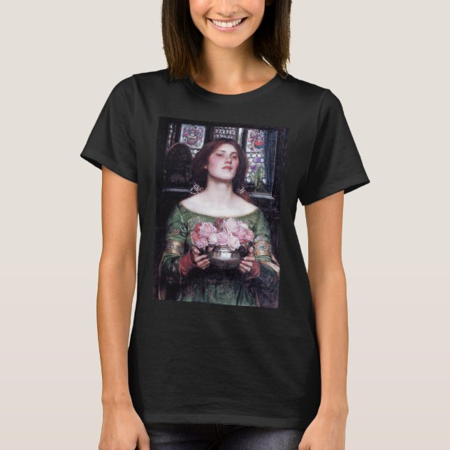 Lady and Roses, John William Waterhouse T-Shirt (Front)