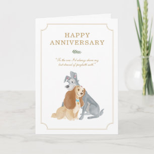 Lady and the Tramp Anniversary Card