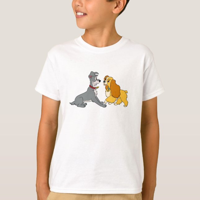 Lady and The Tramp Meet Disney T-Shirt (Front)