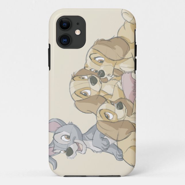 Lady and the Tramp Puppies Case-Mate iPhone Case (Back)