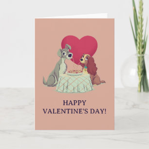Lady and the Tramp Valentines Dinner Card