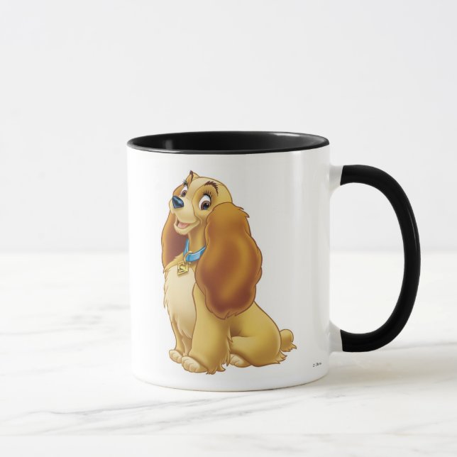 Lady and The Tramp's Lady smiling Disney Mug (Right)