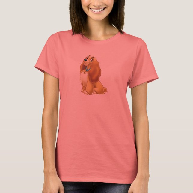 Lady and The Tramp's Lady smiling Disney T-Shirt (Front)