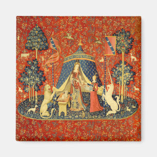 Lady and the Unicorn Medieval Tapestry Art Magnet