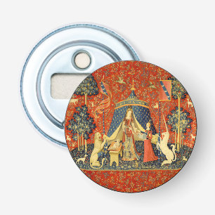 Lady and The Unicorn Medieval Tapestry: French Art Bottle Opener