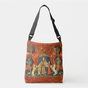 Lady and The Unicorn Medieval Tapestry: French Art Crossbody Bag