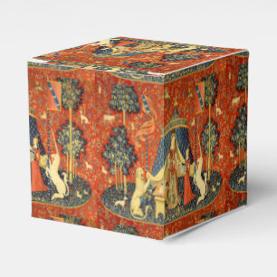 Lady and The Unicorn Medieval Tapestry: French Art Favor Box