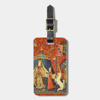 Lady and The Unicorn Medieval Tapestry: French Art Luggage Tag