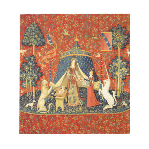 Lady and The Unicorn Medieval Tapestry: French Art Notepad