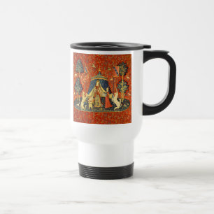Lady and The Unicorn Medieval Tapestry: French Art Travel Mug