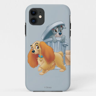 Lady and Tramp in the Trash iPhone 11 Case