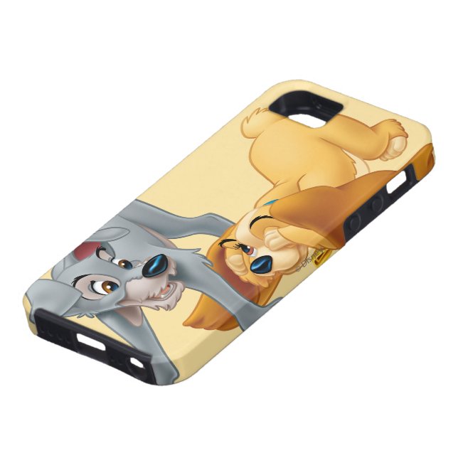 Lady and Tramp Playing Case-Mate iPhone Case (Bottom)