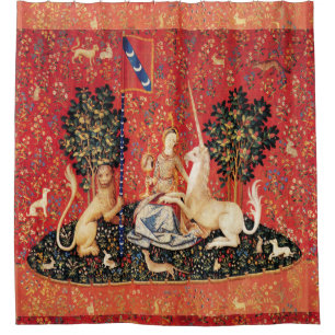 LADY AND UNICORN Lion,Fantasy Flowers,Animals