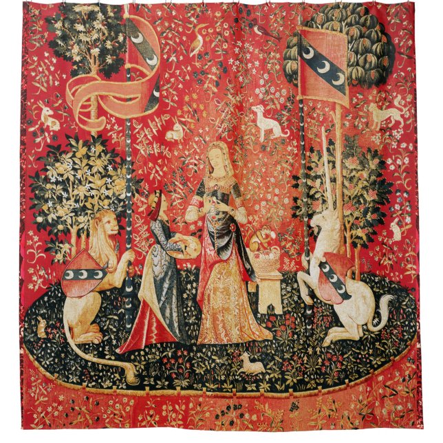 LADY AND UNICORN Lion,Fantasy Flowers,Animals (Front)