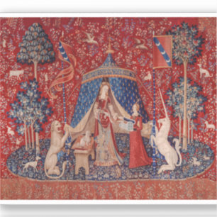 Lady and Unicorn Medieval Tapestry Desire