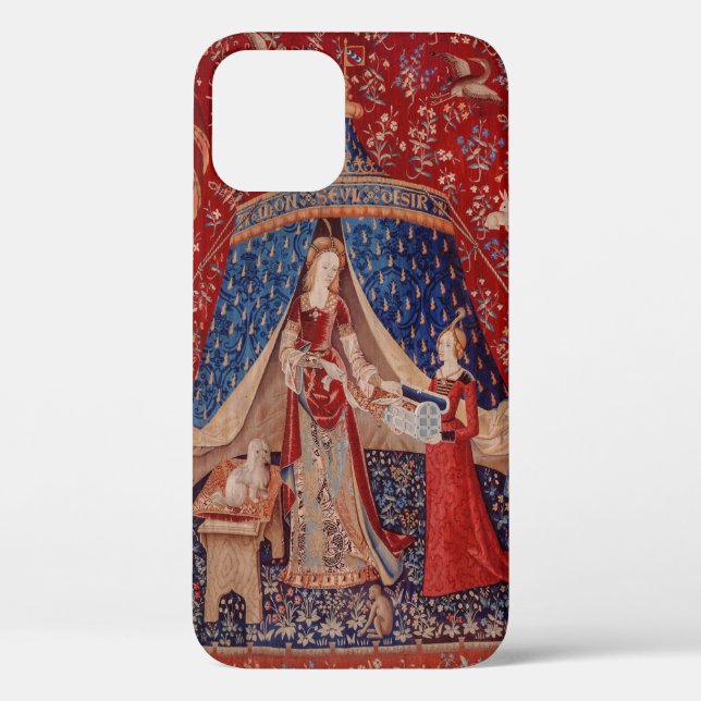 Lady and Unicorn Medieval Tapestry Desire Case-Mate iPhone Case (Back)